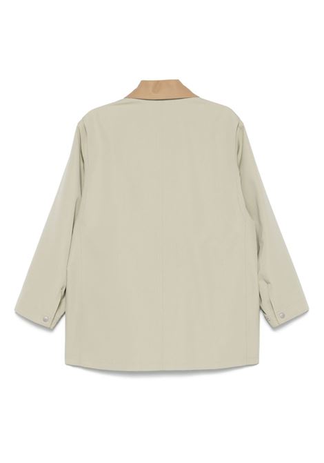 wool max canvas jacket woman pale olive AURALEE | A25SB06WCPALE OLIVE